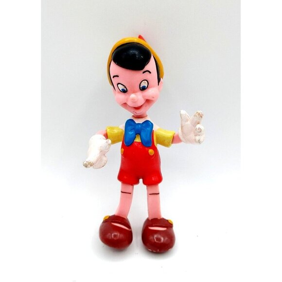 Disney Pinocchio Poseable Bendy Figure 5" Vintage Figure - Picture 1 of 4